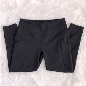 Zella Hi-Rise Cropped Black Leggings